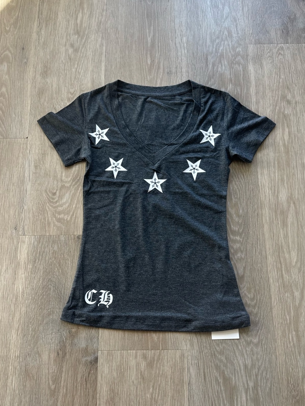 Chrome hearts womens v neck t shirt